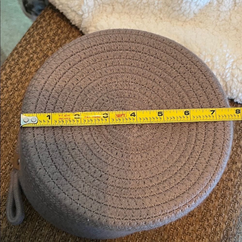 Gray Woven Storage Basket - Picture 7 of 8